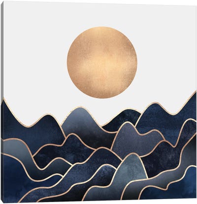 Waves Canvas Art Print - Luxe Deco