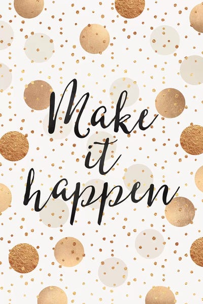 Polka Dot: Make It Happen - Gold Dots by Elisabeth Fredriksson