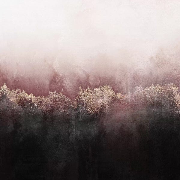 Large Modern Art - Canvas Prints: Pink Sky by Elisabeth Fredriksson