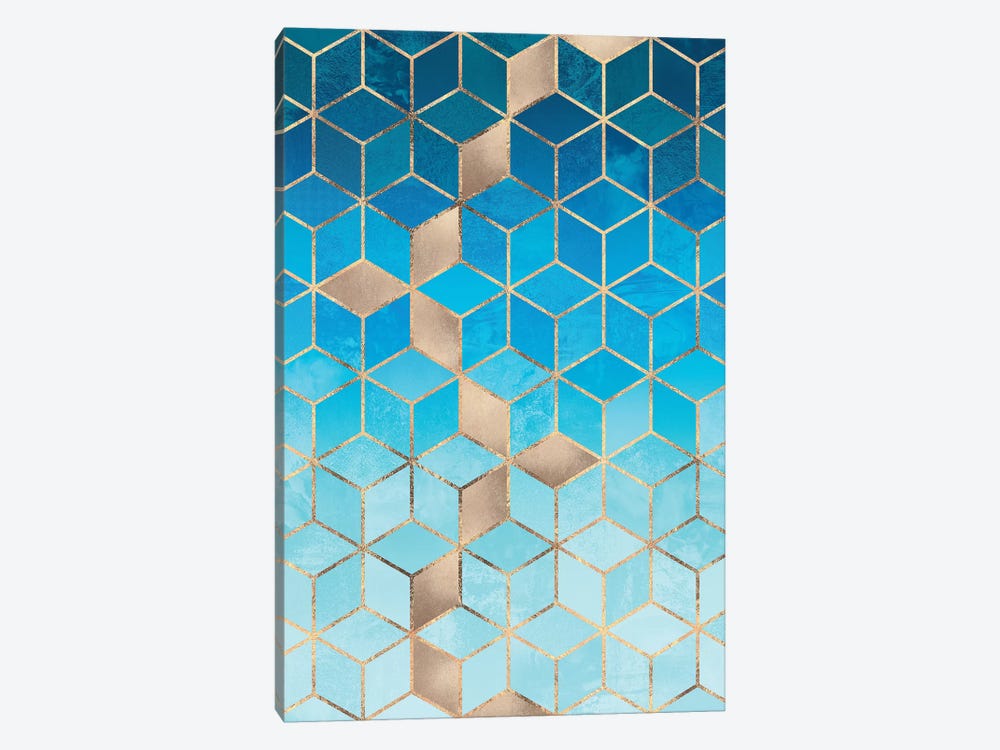 Sea And Sky Cubes by Elisabeth Fredriksson 1-piece Canvas Print