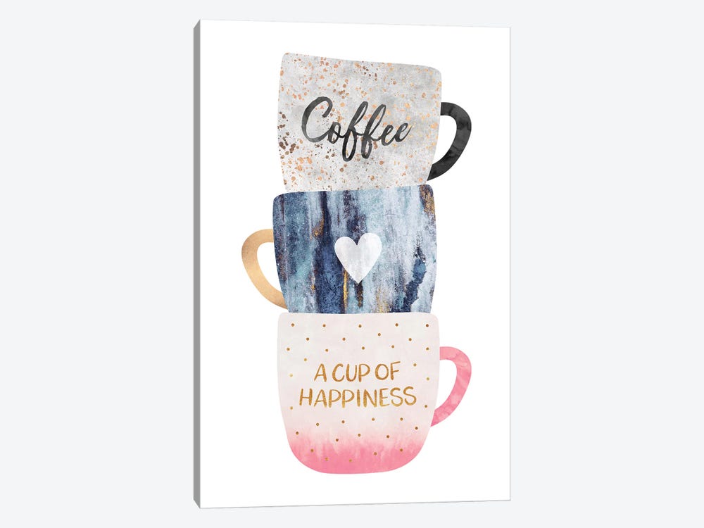 A Cup Of Happiness by Elisabeth Fredriksson 1-piece Canvas Art Print