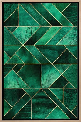 Abstract Nature - Emerald Gr - Canvas Wall Art | Elisabeth Abstract Nature - Emerald Gr - Canvas Wall Art | Elisabeth