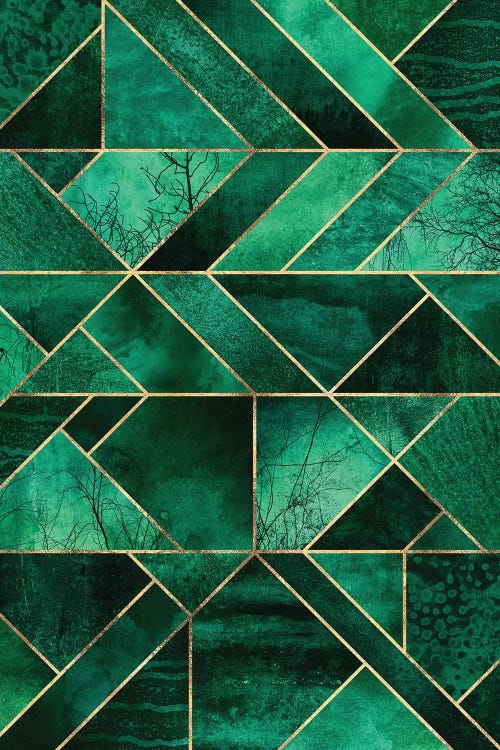 Abstract Nature - Emerald Green