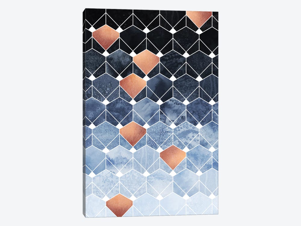 Copper Diamonds, Rectangular by Elisabeth Fredriksson 1-piece Art Print