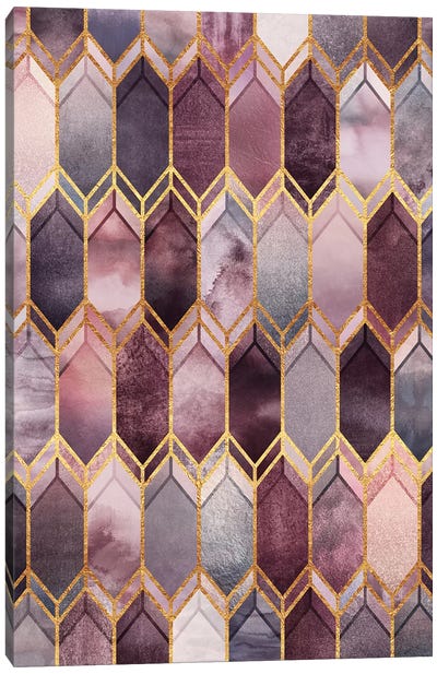 Dreamy Stained Glass Canvas Art Print - Global Patterns