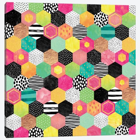 Color Hive Canvas Print #ELF23} by Elisabeth Fredriksson Art Print