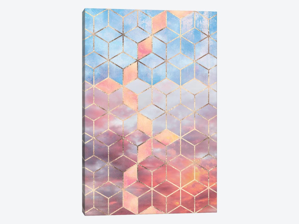 Magic Sky Cubes by Elisabeth Fredriksson 1-piece Canvas Art
