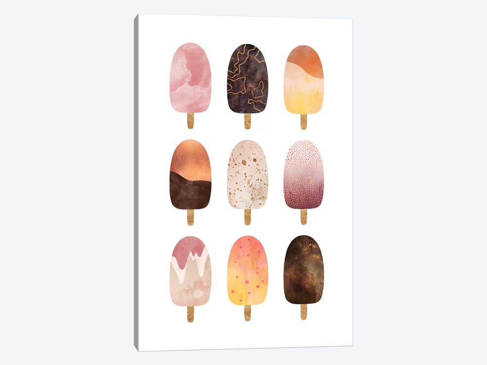 Pretty Popsicles by Elisabeth Fredriksson 1-piece Canvas Art Print