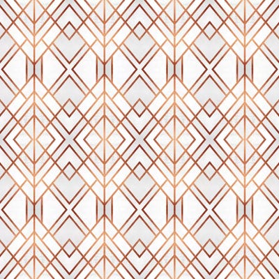 Copper Geo by Elisabeth Fredriksson framed canvas print