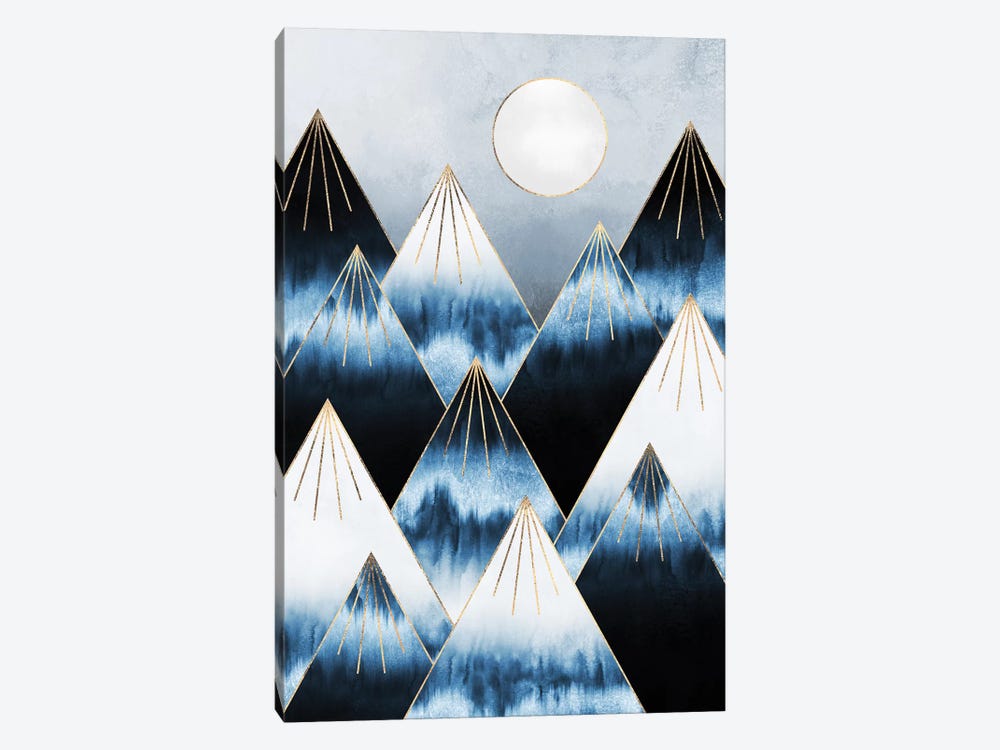 Frost Mountains by Elisabeth Fredriksson 1-piece Canvas Art Print