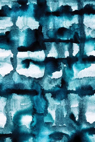 Wild Sea Watercolor by Elisabeth Fredriksson framed canvas print