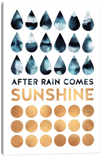 After Rain Comes Sunshine Canvas Art Print - Motivational