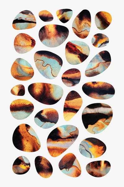 Zen Décor: Fiery Pebbles by Elisabeth Fredriksson