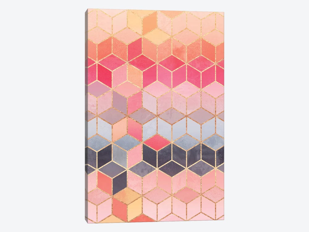 Happy Cubes by Elisabeth Fredriksson 1-piece Canvas Wall Art