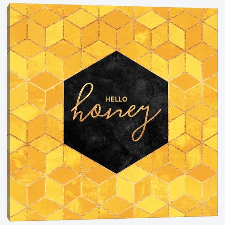 Hello Honey Canvas Print #ELF267} by Elisabeth Fredriksson Canvas Art