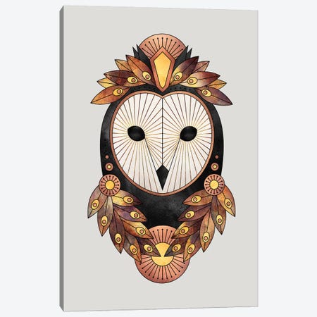 Owl II Canvas Print #ELF277} by Elisabeth Fredriksson Canvas Art Print