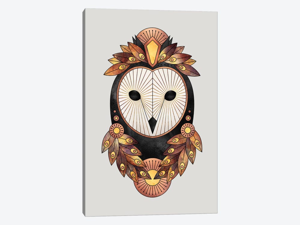 Owl II by Elisabeth Fredriksson 1-piece Canvas Wall Art