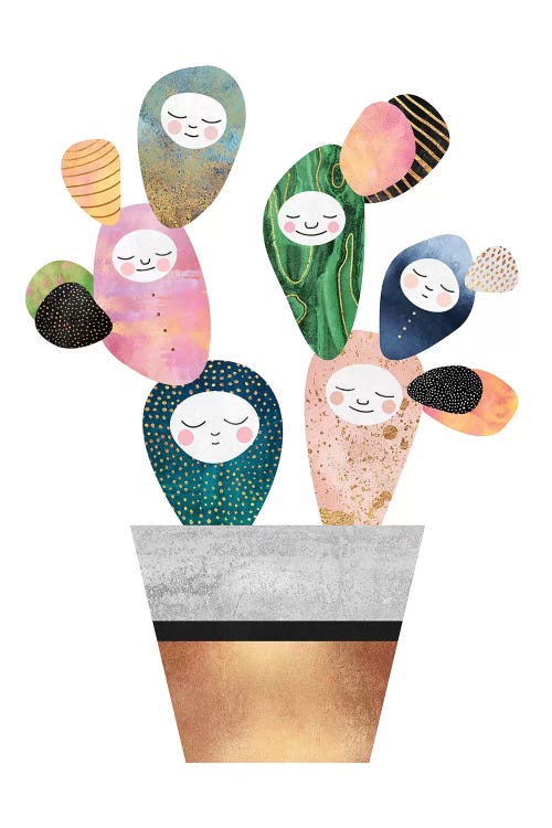 Sleepy Cactus by Elisabeth Fredriksson wall art