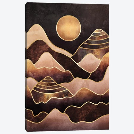 Sunkissed Mountains Canvas Print #ELF281} by Elisabeth Fredriksson Art Print