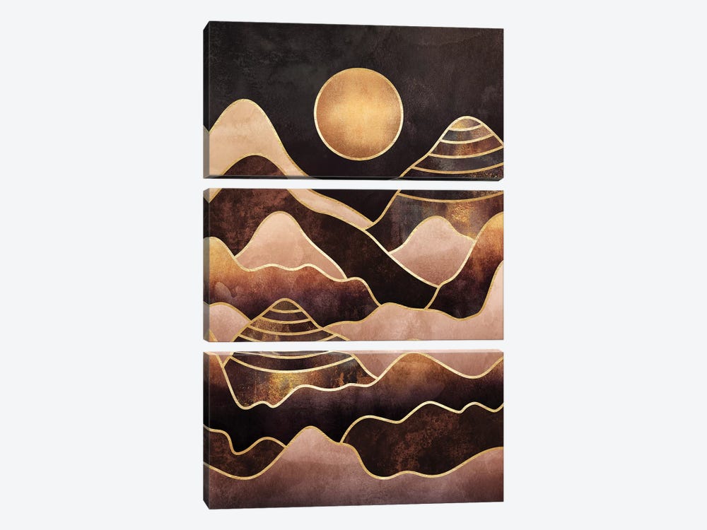 Sunkissed Mountains by Elisabeth Fredriksson 3-piece Art Print
