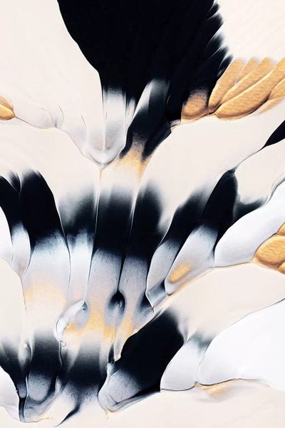 Gold: Abstract Flow I by Elisabeth Fredriksson