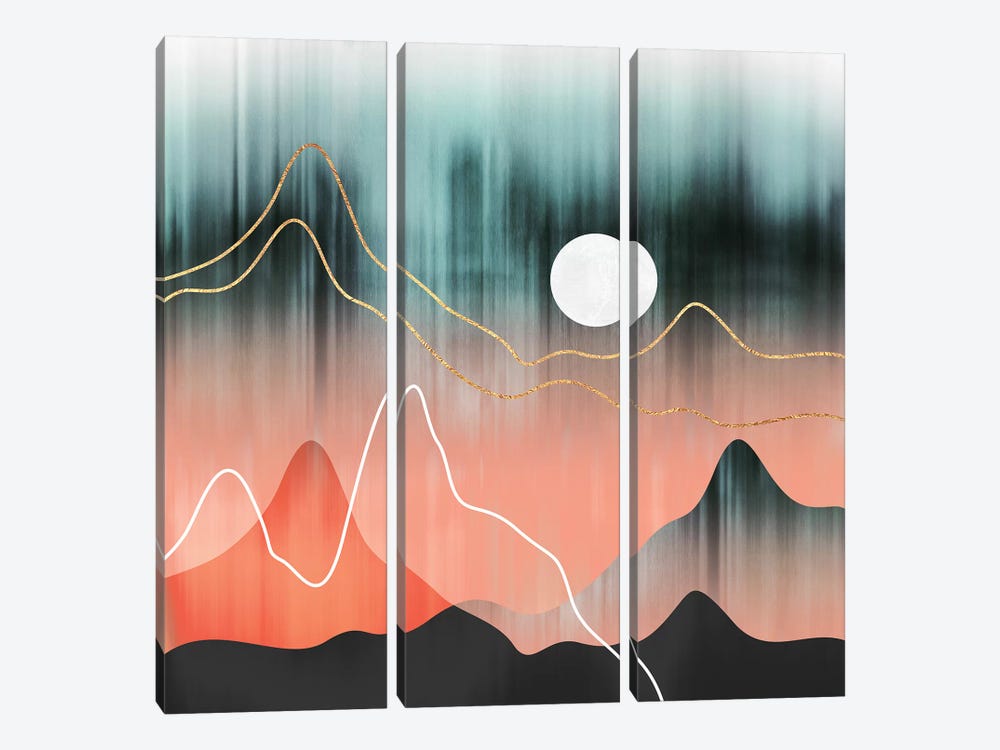 Mountainscape II by Elisabeth Fredriksson 3-piece Art Print