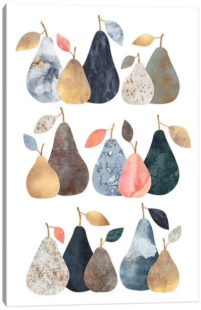 Pears Canvas Art Print - Elisabeth Fredriksson