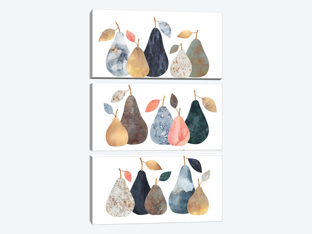 Pears by Elisabeth Fredriksson 3-piece Art Print