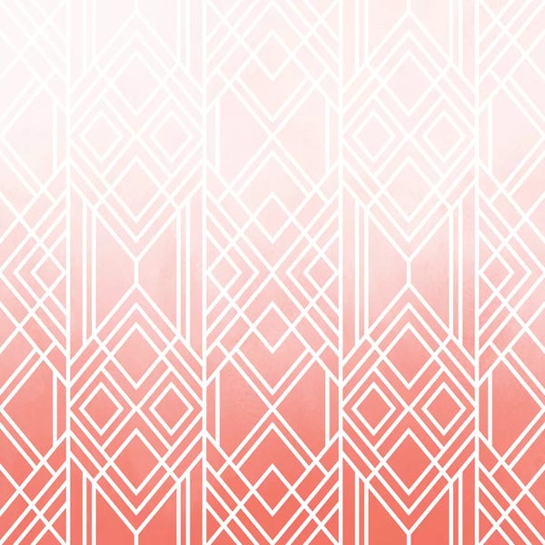 Elisabeth Fredriksson: Art Deco Fading Peach by Elisabeth Fredriksson