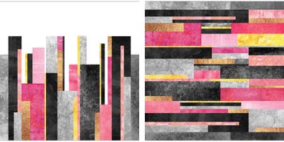 Big City Skyline Diptych