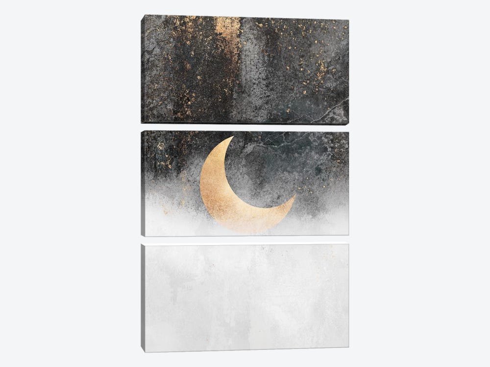 Crescent Moon by Elisabeth Fredriksson 3-piece Canvas Print