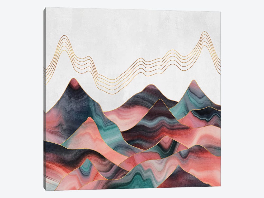 Mountainscape II by Elisabeth Fredriksson 1-piece Canvas Artwork