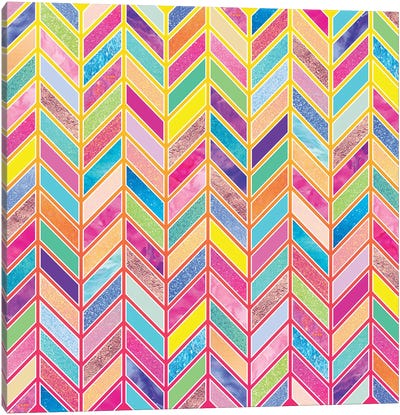 Colors Everywhere Canvas Art Print - Pitter Pattern