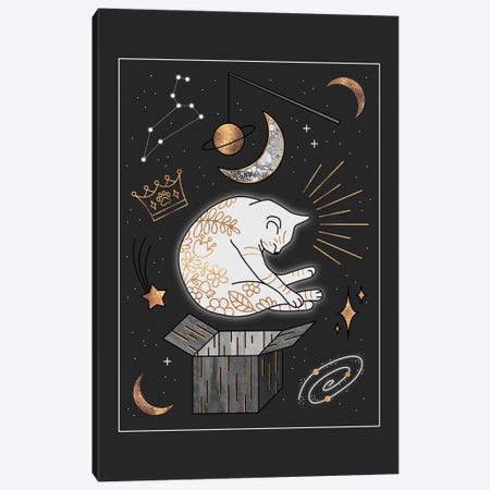 Ruler Of The Universe - Dreaming Cat Canvas Print #ELF312} by Elisabeth Fredriksson Canvas Art Print