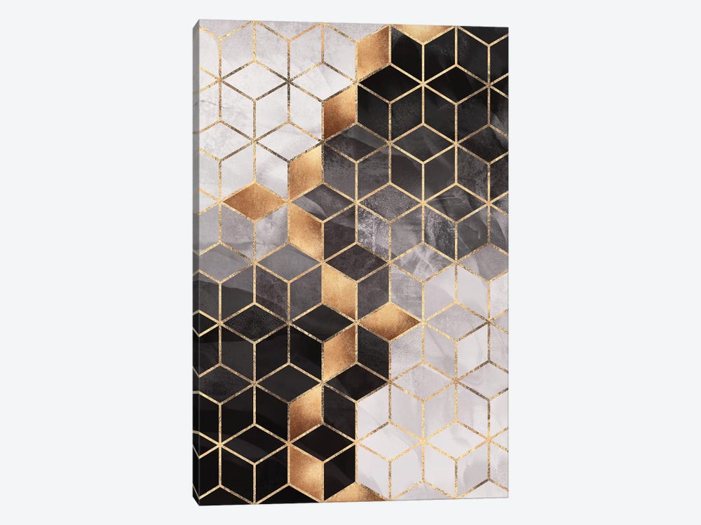 Smoky Cubes I by Elisabeth Fredriksson 1-piece Canvas Print