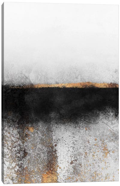 Soot And Gold Canvas Art Print - Professional Spaces