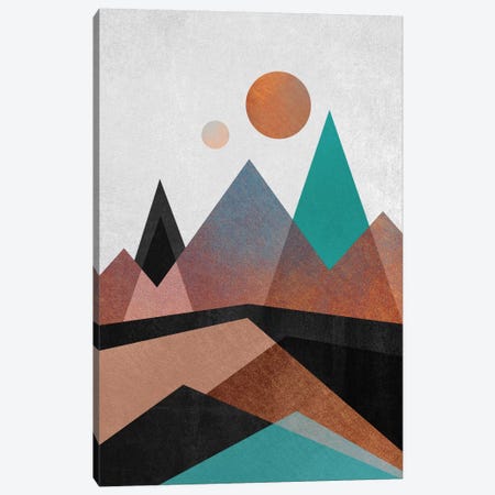 Copper Mountains Canvas Print #ELF32} by Elisabeth Fredriksson Canvas Wall Art