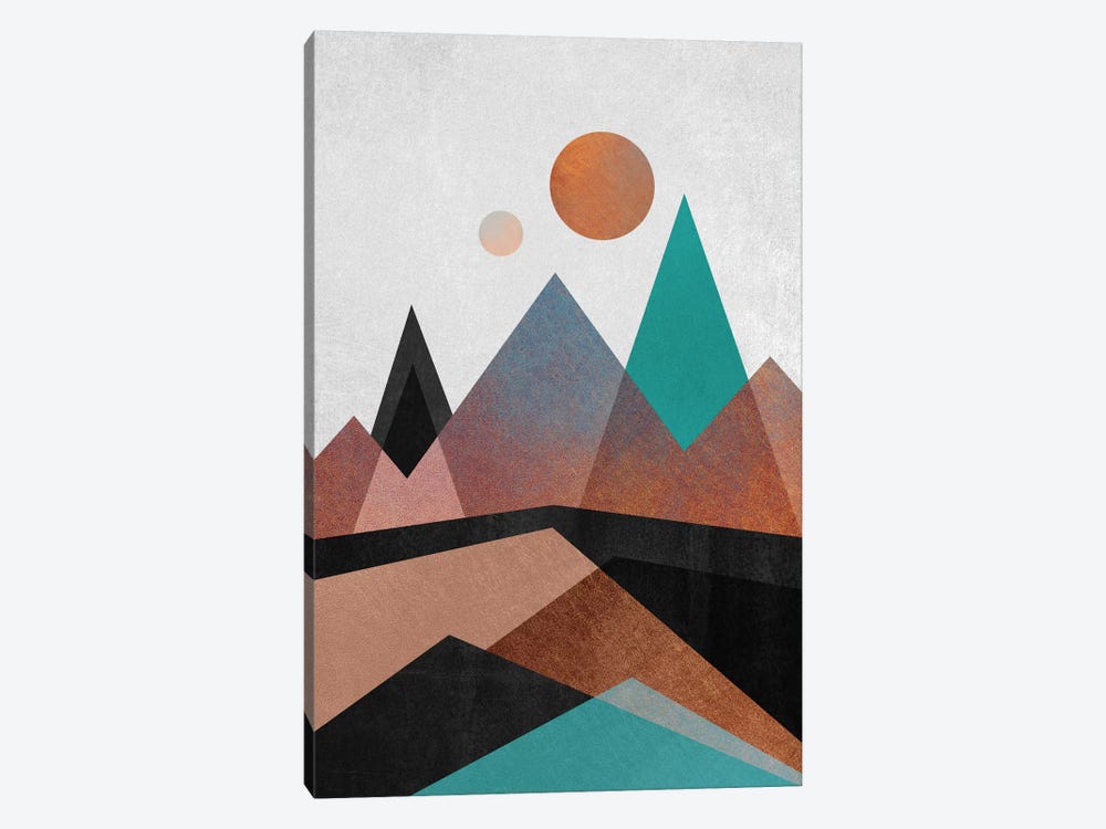 Copper Mountains by Elisabeth Fredriksson 1-piece Canvas Wall Art