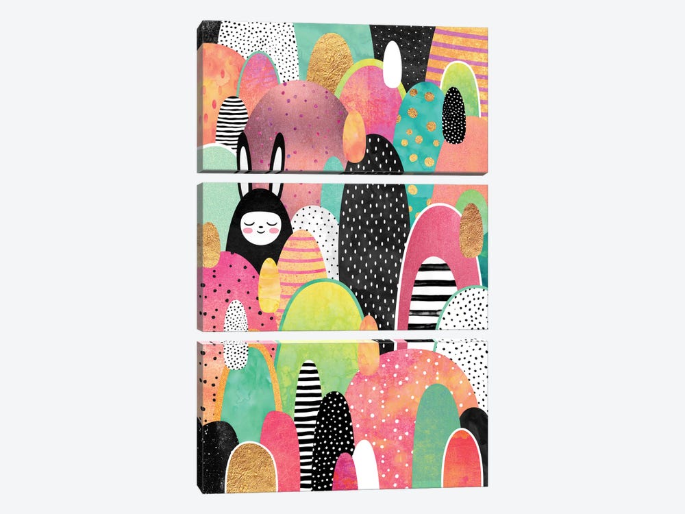 Deep In The Forest by Elisabeth Fredriksson 3-piece Canvas Print
