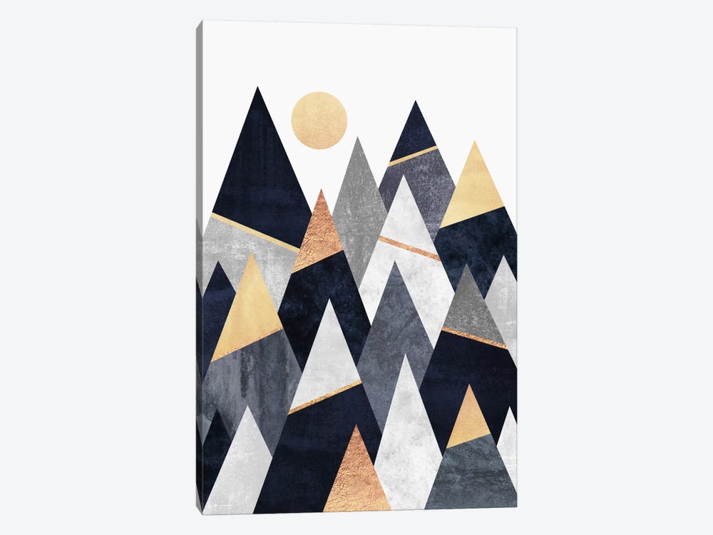 Fancy Mountains by Elisabeth Fredriksson 1-piece Canvas Art Print