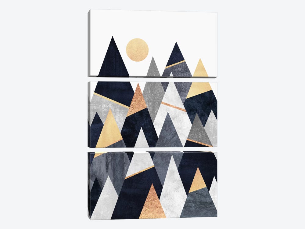 Fancy Mountains by Elisabeth Fredriksson 3-piece Canvas Print