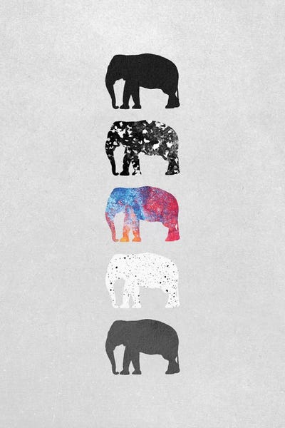 Office: Five Elephants by Elisabeth Fredriksson