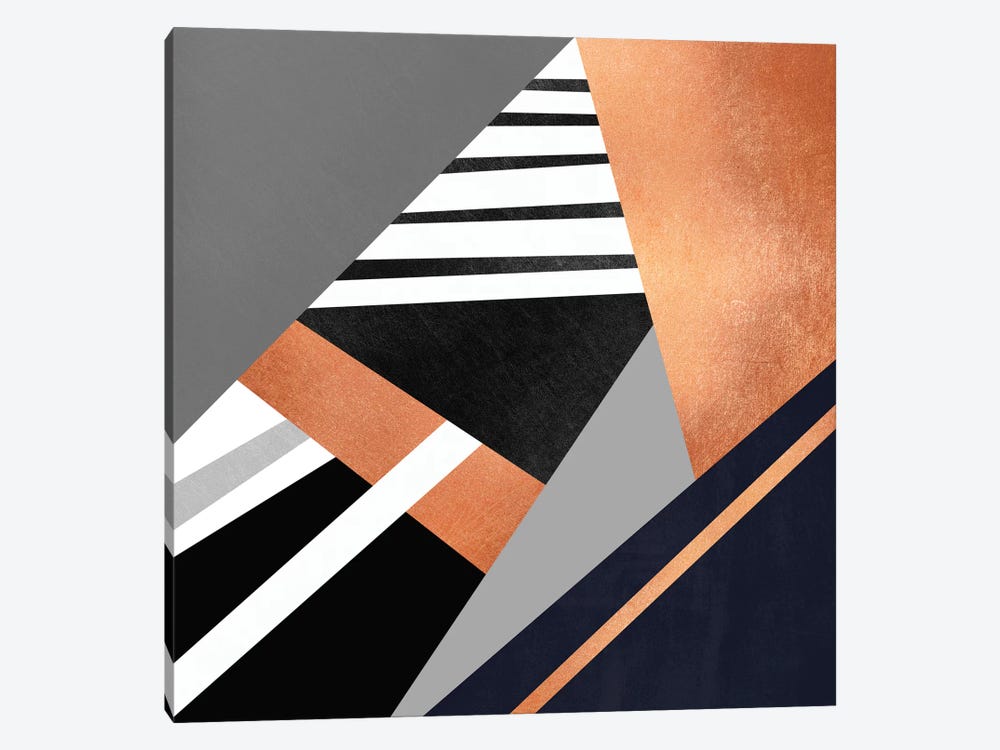 Geometric Combination II by Elisabeth Fredriksson 1-piece Canvas Wall Art