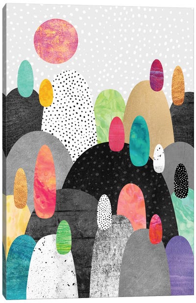 Little Land Of Pebbles Canvas Art Print - Elisabeth Fredriksson
