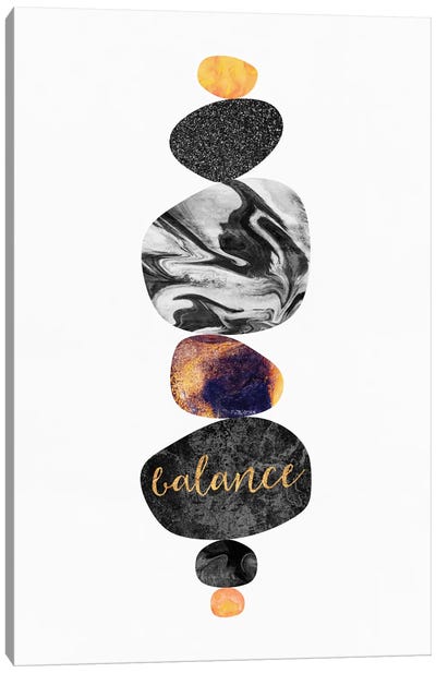 Balance I Canvas Art Print - Mid-Century Modern Décor
