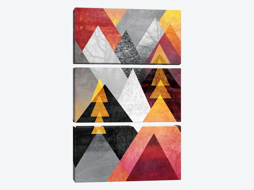 Mountaintops by Elisabeth Fredriksson 3-piece Canvas Art Print