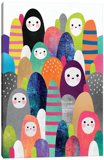 Pebble Spirits I Canvas Art Print - Elisabeth Fredriksson