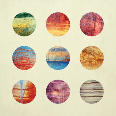 Planets by Elisabeth Fredriksson metal wall art