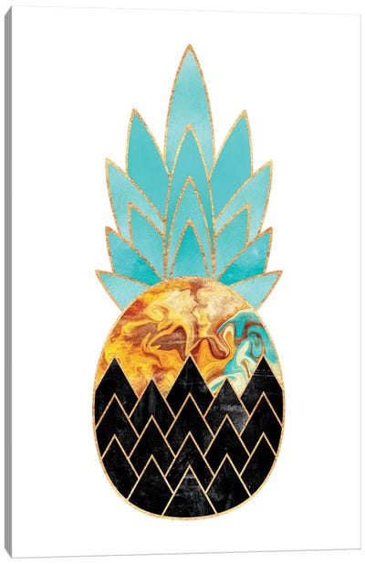 Precious Pineapple III Canvas Art Print - Fruit Art