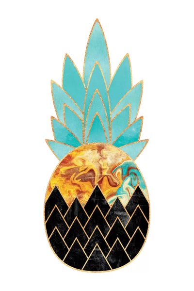 Blue: Precious Pineapple III by Elisabeth Fredriksson